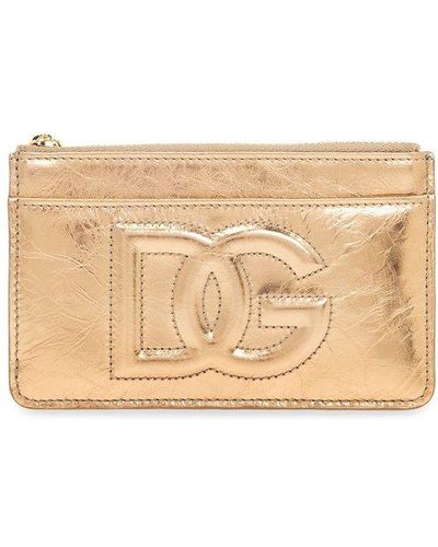 Dolce & Gabbana Wallet With Logo - Natural