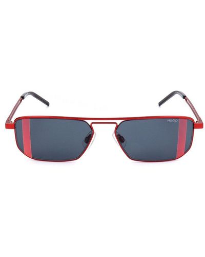 BOSS Geometric Frame Sunglasses - Blue