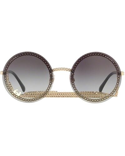 Sunglasses: Round Sunglasses, acetate — Fashion | CHANEL
