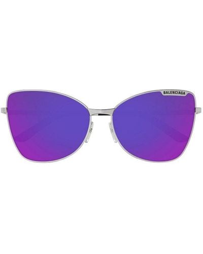Balenciaga Butterfly Frame Eyewear Sunglasses - Purple
