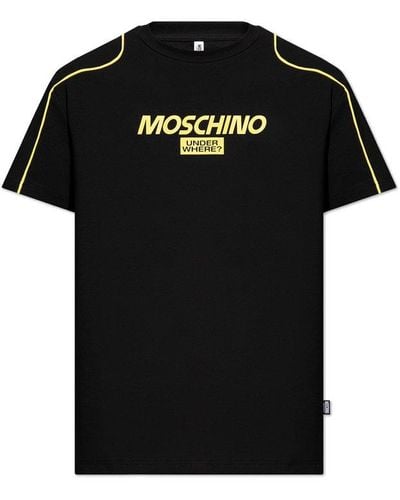 Moschino T-shirt With Logo, - Black