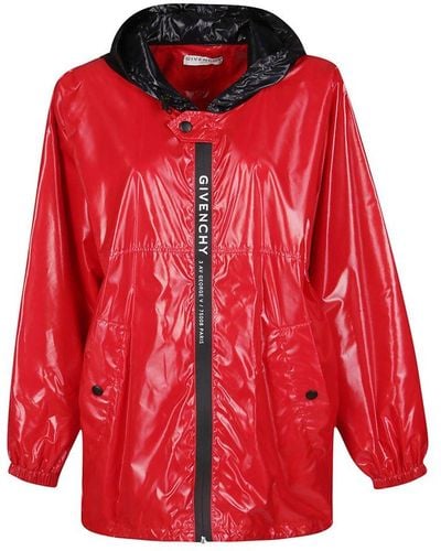 Givenchy Hooded Jacket - Red