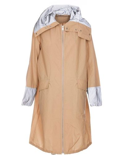 JW Anderson Zipped Hooded Coat - Natural
