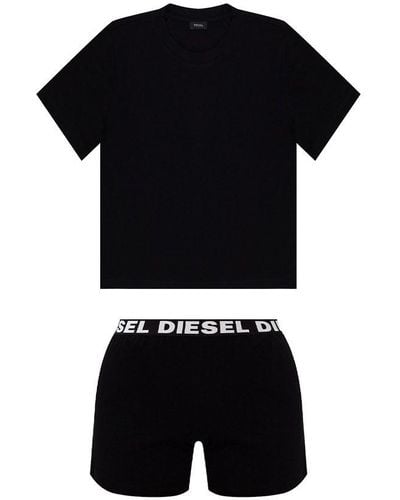 DIESEL Two-piece Pajama Set - Black