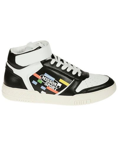 Missoni Shmibnh 114 High Top Sneakers - White