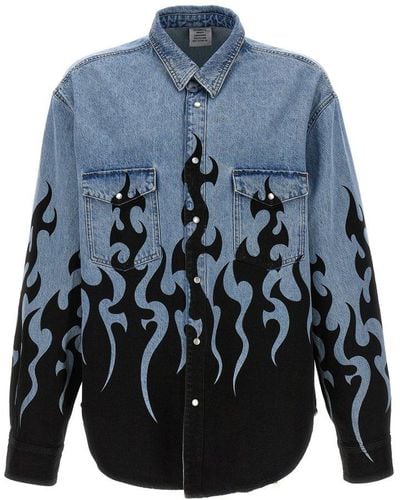 Vetements 'Fire' Jacket - Blue