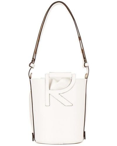 Roger Vivier Rv Medium Bucket Bag - White