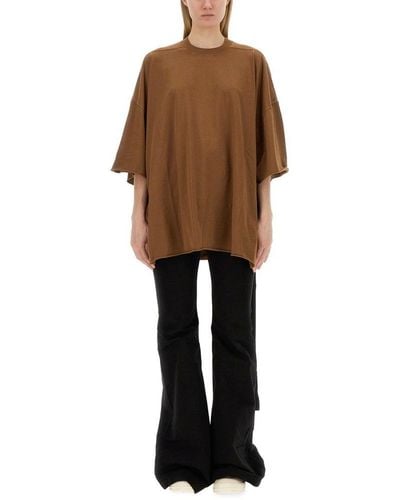 Rick Owens T-Shirt Tommy - Brown