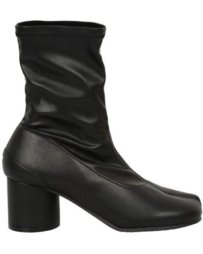 Maison Margiela Tabi Toe Pull-on Boots - Black