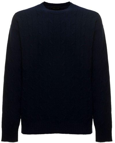 Roberto Collina Crewneck Knit Sweater - Blue