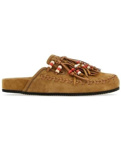 Alanui Salvation Mountain Slip-on Slippers - Brown