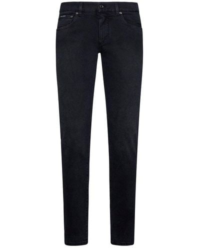 Dolce & Gabbana High Waisted Skinny Jeans - Blue