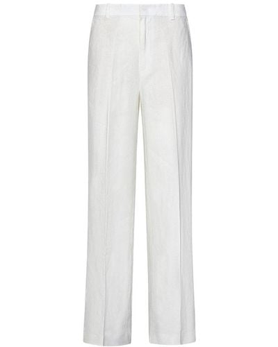 Polo Ralph Lauren Wide-leg Pleated-detail Trousers - White