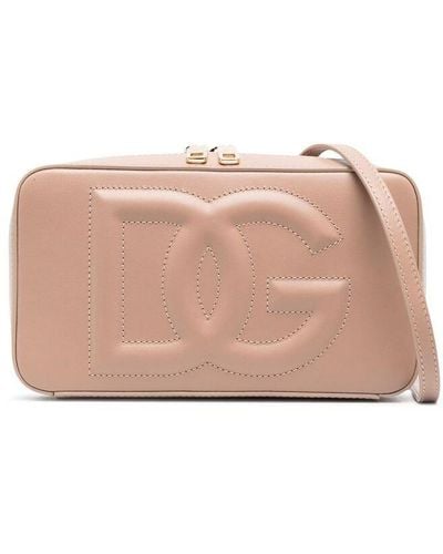 Dolce & Gabbana Logo-embossed Small Camera Bag - Pink