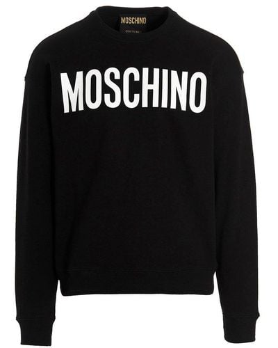 Moschino Logo Print Sweatshirt - Black