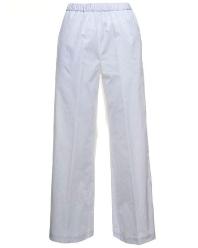 Aspesi Pocketed Straight-leg Trousers - White