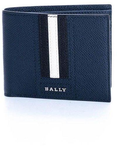 Bally Tevye Logo Detailed Wallet - Blue