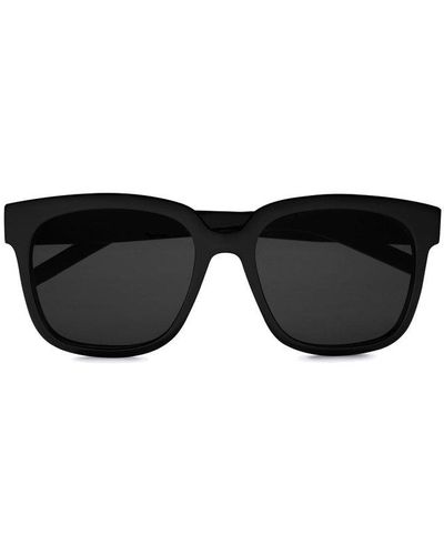 Saint Laurent Squared Frame Sunglasses - Black