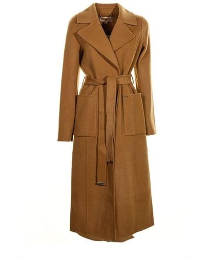 MICHAEL Michael Kors Double Breasted Trench Coat - Brown
