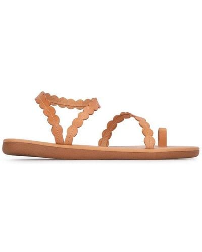 Ancient Greek Sandals Aura Multi-way Strap Round-toe Sandals - Brown