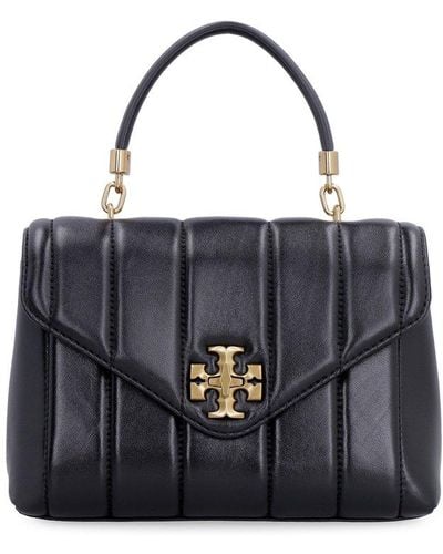 Tory Burch Kira Quilted Foldover Tote Bag - Black
