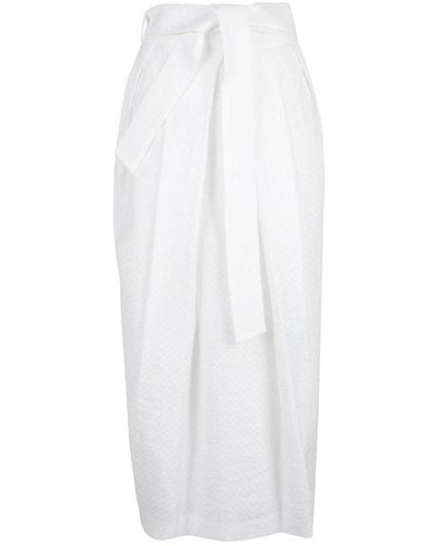 Fabiana Filippi Bow-tied Skirt - White
