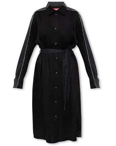 DIESEL ‘D-Paige-Stram’ Dress With Collar - Black