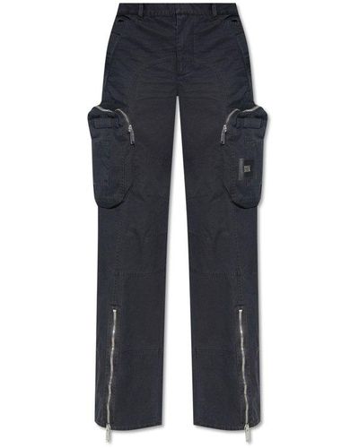 DSquared² Zip-detailed Cargo Trousers - Blue