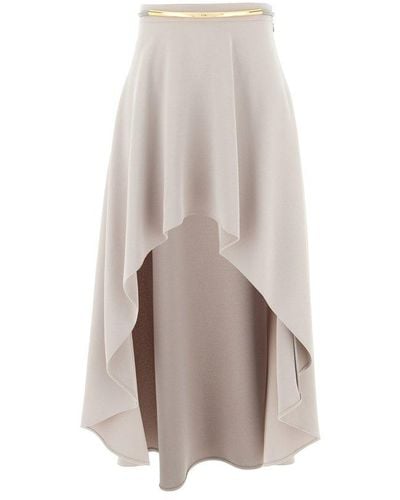 Elisabetta Franchi Chain-linked Skirt - White
