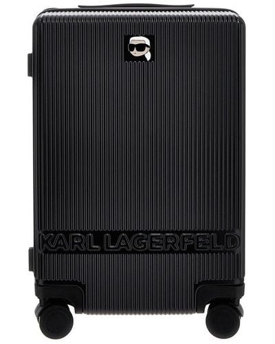 Karl Lagerfeld K/ikonik 2.0 Zip-around Trolley - Black