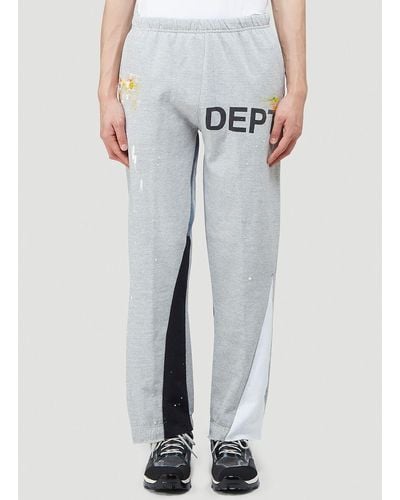 GALLERY DEPT. Logo Printed Flare Track Pants - Gray