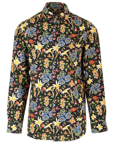 Vivienne Westwood Flower Print Shirt - Green