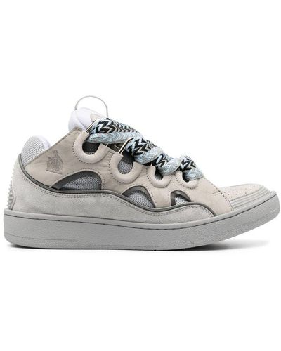 Lanvin Curb Lace-up Sneakers - White