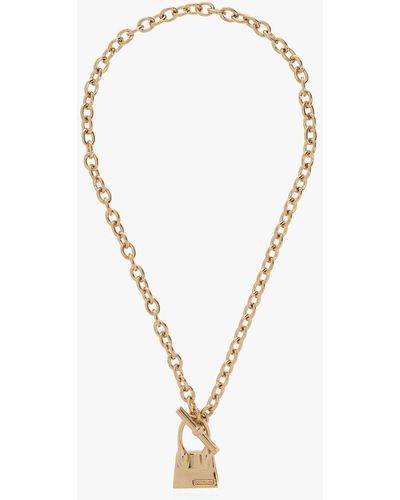 Jacquemus Le Collier Chiquito Barre Toggle Charm Necklace - Metallic