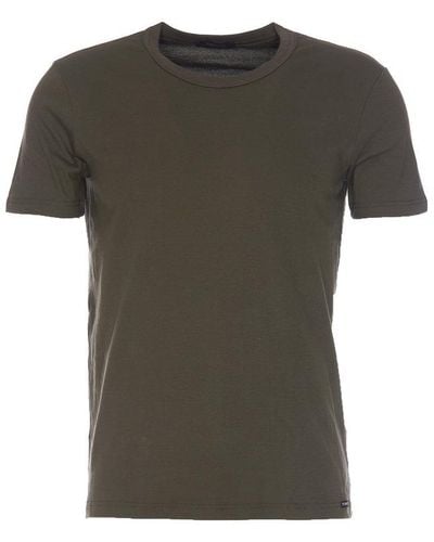 Tom Ford Stretch Cotton T-Shirt - Gray