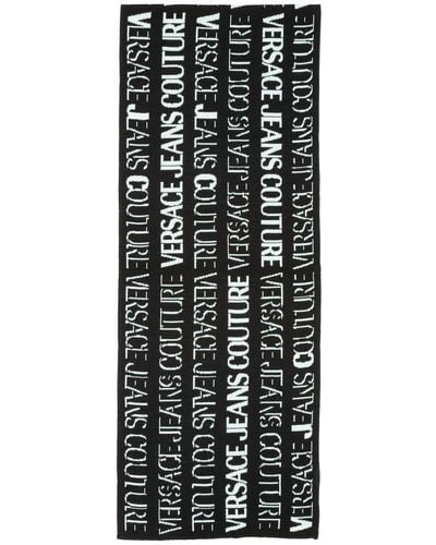 Versace Jeans Couture All-over Logo Intarsia Scarf - Multicolor