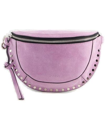 Isabel Marant Skano Zipped Belt Bag - Purple