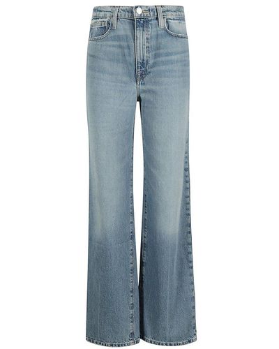 FRAME Le Jane High-waist Wide-leg Jeans - Blue