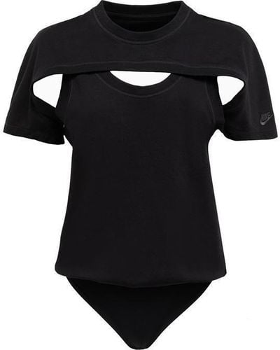 Nike Dri-fit Adv Short-sleeved Bodysuit - Black