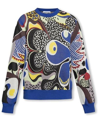 Moschino Patterned Sweater - Blue