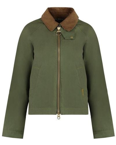 Barbour Campbell Fabric Raincoat - Green