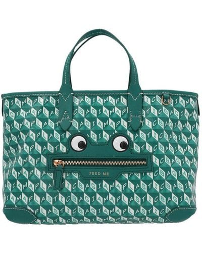 Anya Hindmarch I Am A Plastic Bag Shopping Bag - Green