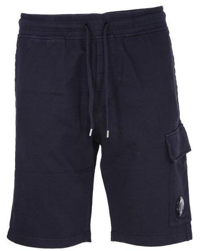 C.P. Company Drawstring Cargo Shorts - Blue