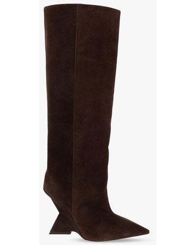 The Attico ‘Cheope’ Wedge Boots - Brown