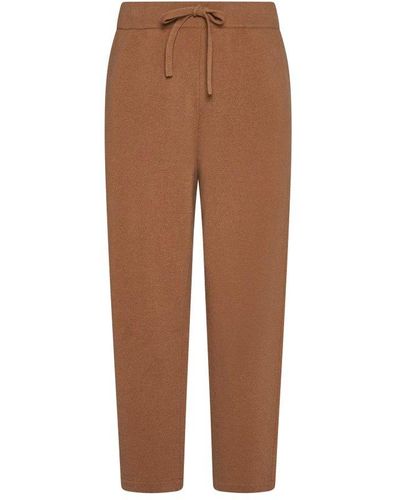 Roberto Collina Knitted Track Trousers - Brown