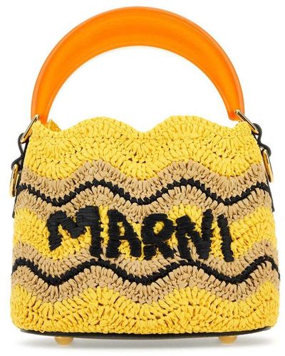 Marni X No Vacancy Inn Venice Mini Bucket Bag - Yellow