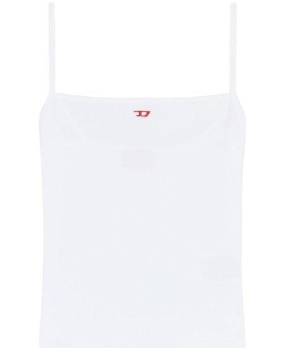 DIESEL ‘T-Hop’ Top With Straps - White