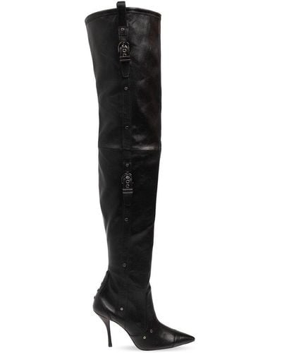 Stuart Weitzman Ultrastuart Pointed Toe Heeled Boots - Black
