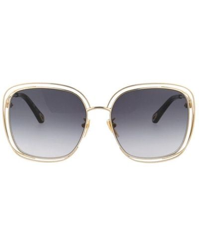 Chloé Square Frame Sunglasses - Blue