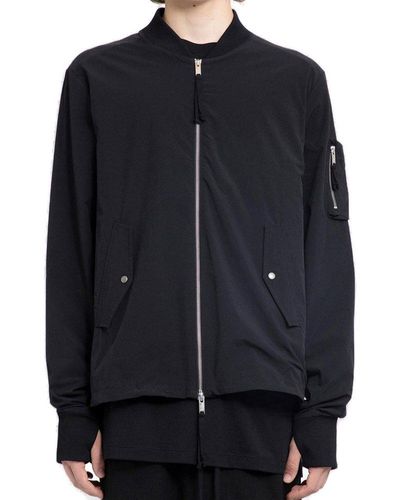 Thom Krom Zip-up Bomber Jacket - Black